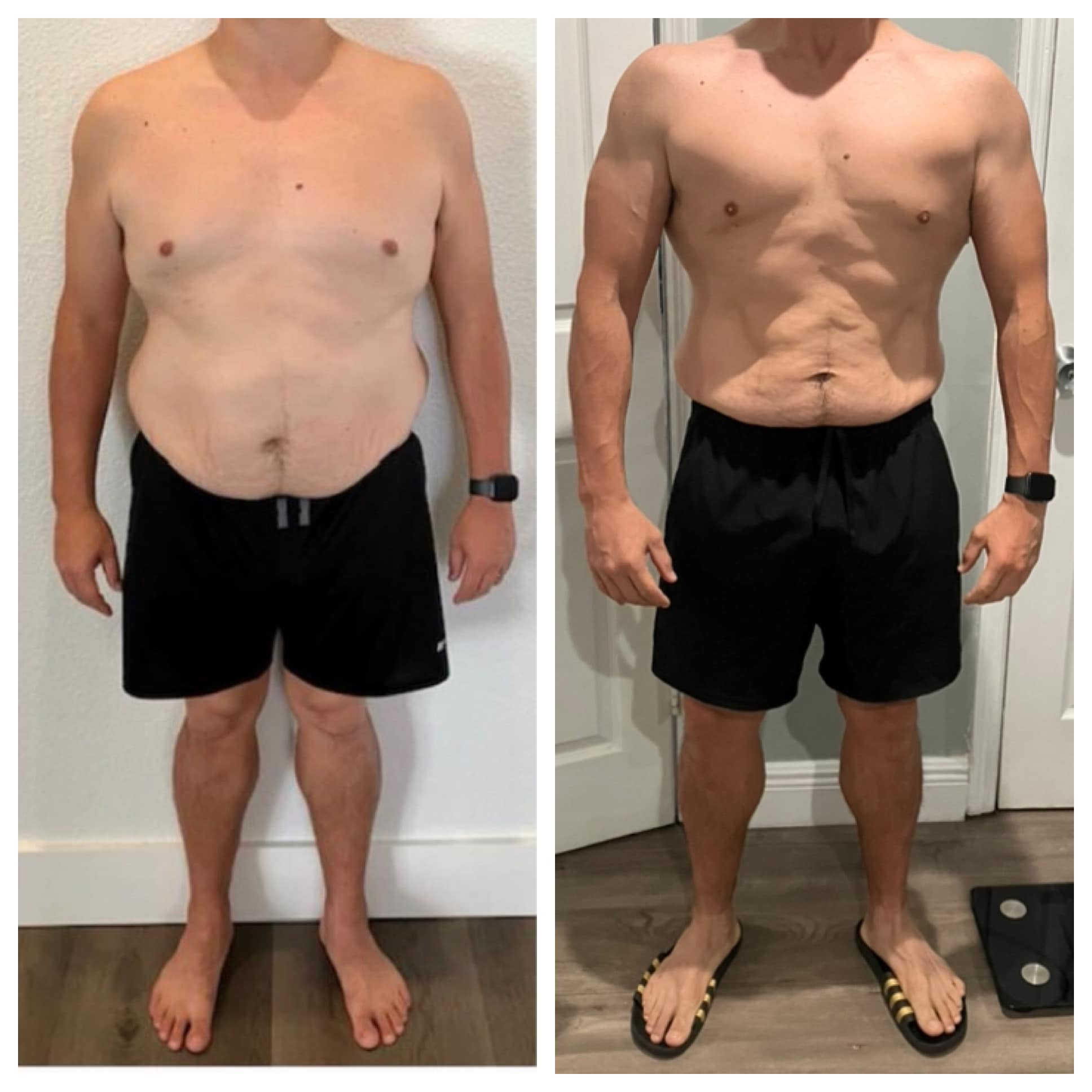 Victor's transformation — lost 70+ lbs